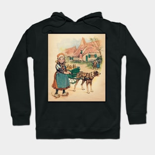 Dutch Girl with Milk Wagon Hoodie